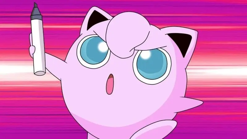 Chibi ảnh Pokemon cute của Jigglypuff đang làm bánh Chibi ảnh Pokemon cute của Jigglypuff đang làm bánh