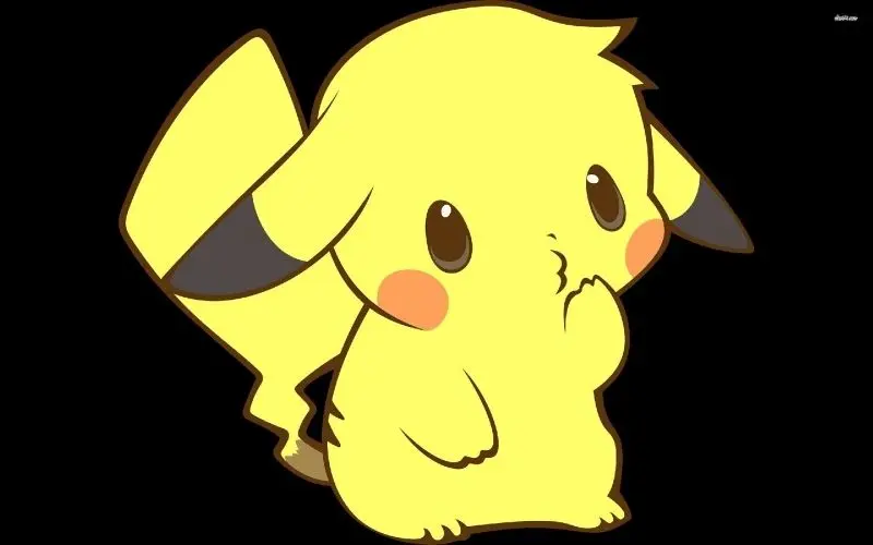 Chibi ảnh Pokemon cute của Psyduck đứng ngẩn ngơ Chibi ảnh Pokemon cute của Psyduck đứng ngẩn ngơ