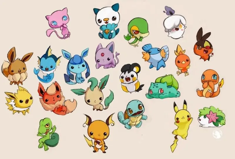 Chibi ảnh Pokemon cute trong trang phục ngộ nghĩnh Chibi ảnh Pokemon cute trong trang phục ngộ nghĩnh