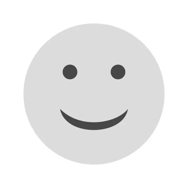 Tận hưởng sự độc đáo với avatar mặt cười trắng đen tối giản.