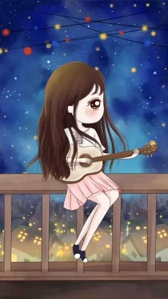Ảnh chibi buồn mang sắc thái nhẹ nhàng Ảnh chibi buồn mang sắc thái nhẹ nhàng