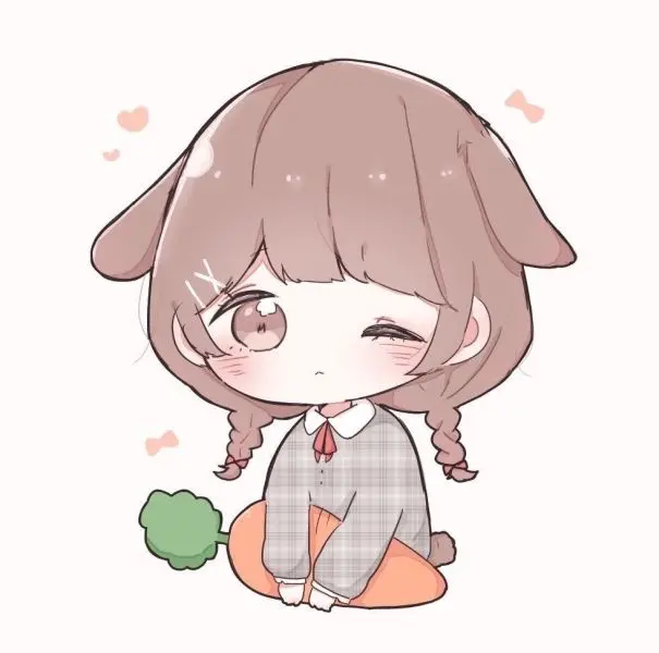 Ảnh chibi buồn với mái tóc bay trong gió Ảnh chibi buồn với mái tóc bay trong gió