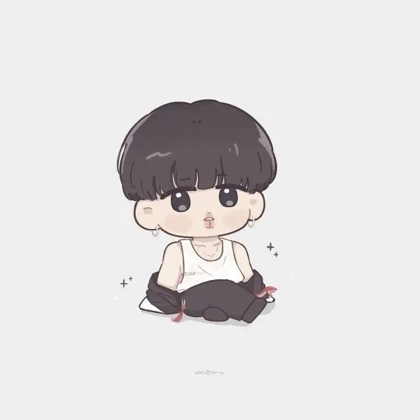 Ảnh chibi buồn với ánh mắt sâu thẳm Ảnh chibi buồn với ánh mắt sâu thẳm