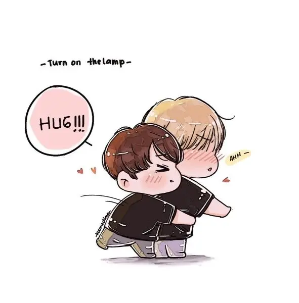 Ảnh chibi hài hước với khuôn mặt đỏ ửng Ảnh chibi hài hước với khuôn mặt đỏ ửng