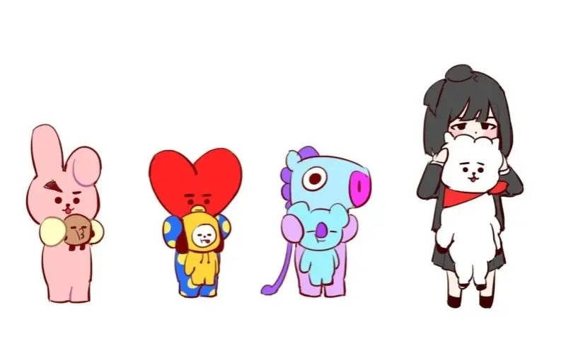 Ảnh chibi hài hước đang chơi đùa cùng bạn bè Ảnh chibi hài hước đang chơi đùa cùng bạn bè