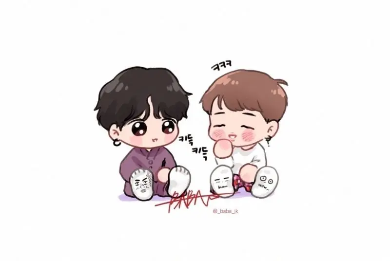 Ảnh chibi hài hước tạo dáng tinh nghịch Ảnh chibi hài hước tạo dáng tinh nghịch