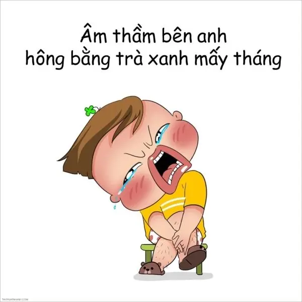 Chibi meme hài hước làm biểu cảm bất mãn Chibi meme hài hước làm biểu cảm bất mãn