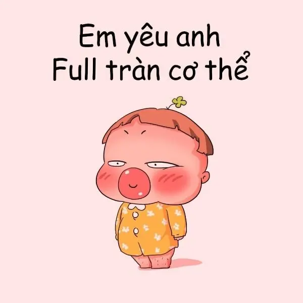 Chibi meme hài hước với khuôn mặt phồng má Chibi meme hài hước với khuôn mặt phồng má