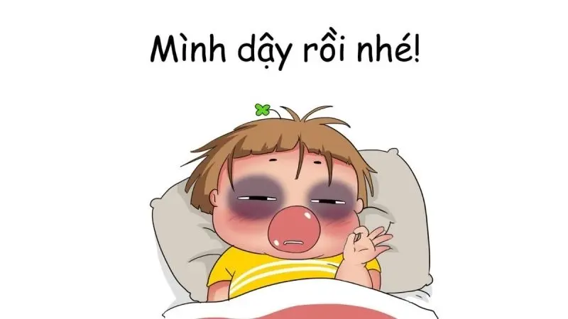 Chibi meme hài hước với đôi mắt trợn tròn Chibi meme hài hước với đôi mắt trợn tròn