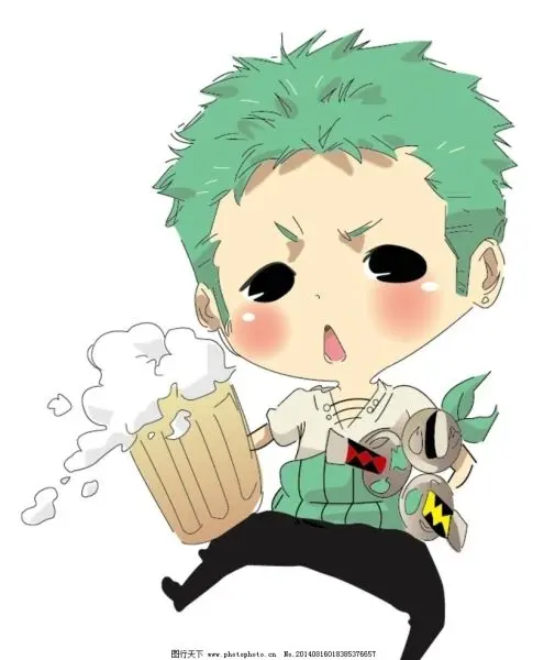 Ảnh Zoro chibi ngầu nhất cầm thanh kiếm yêu thích