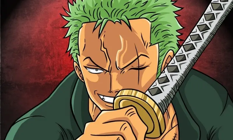 Ảnh Zoro chibi ngầu nhất trong không gian tối