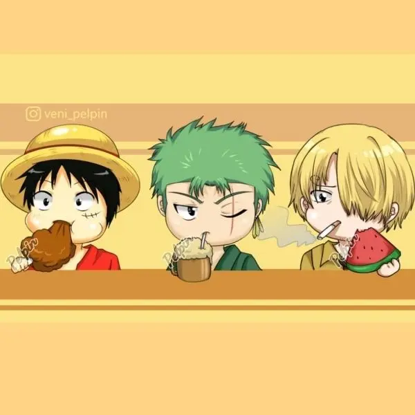 Ảnh Zoro chibi ngầu nhất với phong thái lạnh lùng