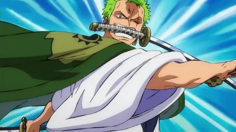 Ảnh Zoro chibi ngầu nhất trong tư thế phòng thủ