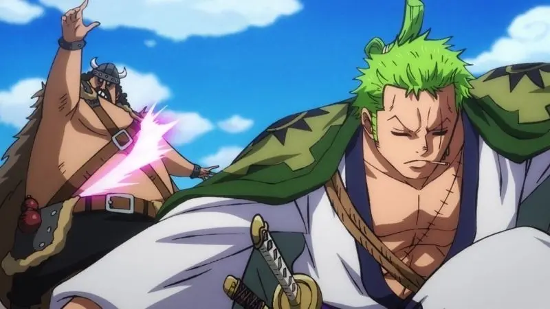 Ảnh Zoro chibi ngầu nhất trên boong tàu