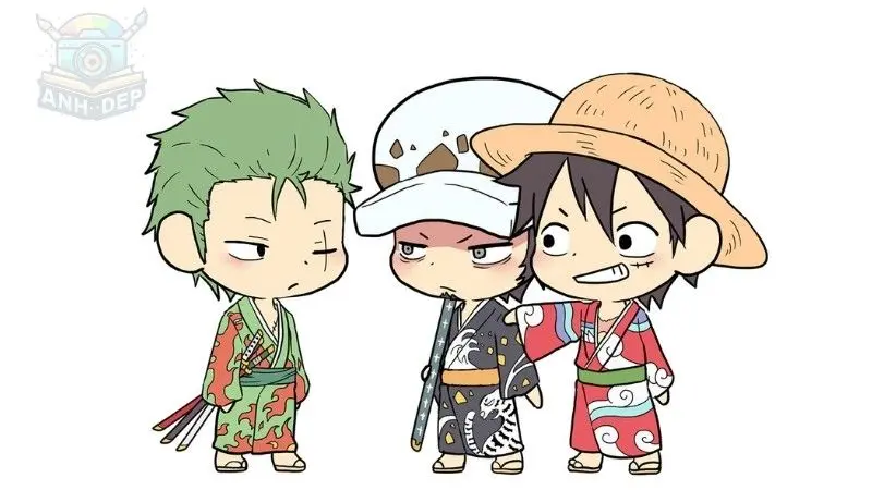 Ảnh Zoro chibi ngầu nhất trong bộ trang phục hải tặc