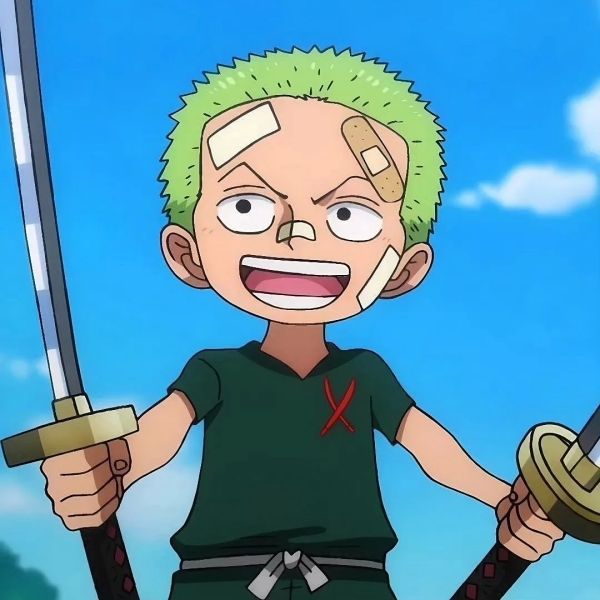 Ảnh Zoro chibi ngầu nhất và nụ cười tự tin