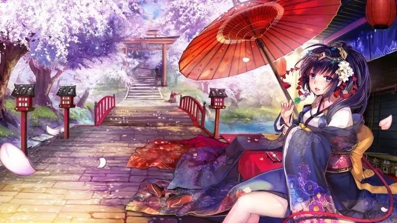 Hình nền anime 8K với phong cảnh huyền bí Hình nền anime 8K với phong cảnh huyền bí