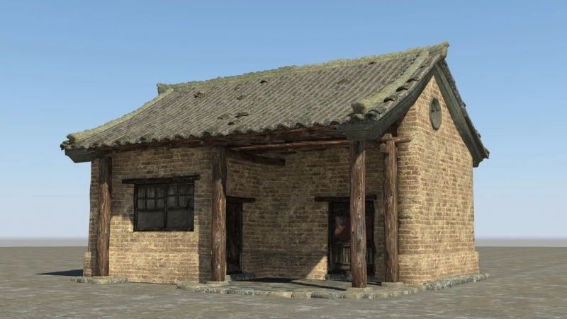 Phong cảnh nhà cổ kính với kiến trúc truyền thống độc đáo