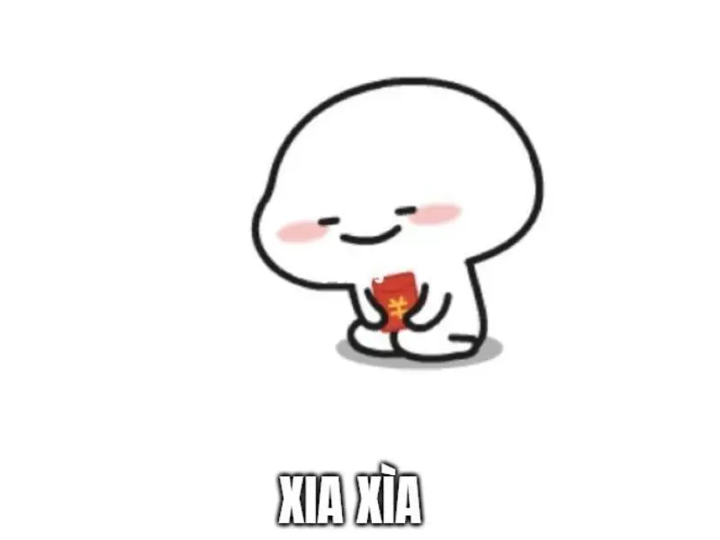 Meme cảm ơn cute đáng yêu tạo niềm vui