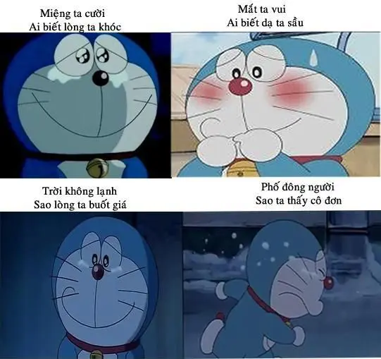 Doraemon meme tạo cảm giác thoải mái