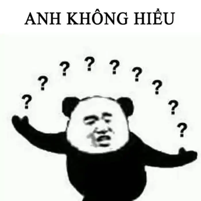 Meme không hiểu trong tình huống ngỡ ngàng
