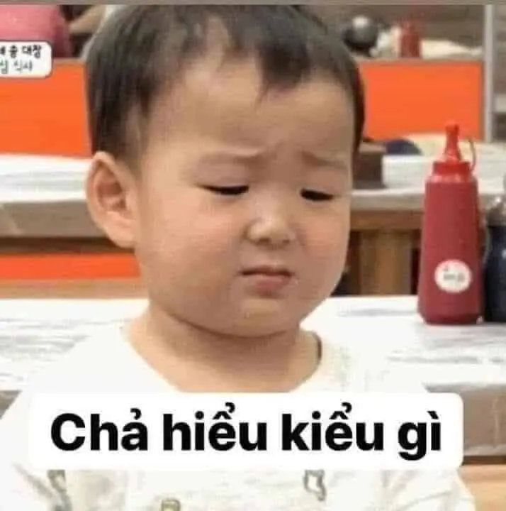 Meme không hiểu và ánh mắt ngạc nhiên
