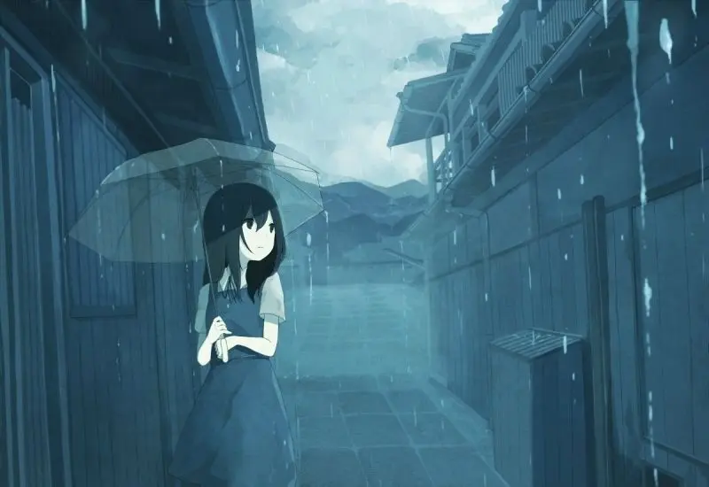 Hình ảnh buồn anime mang cảm giác cô đơn