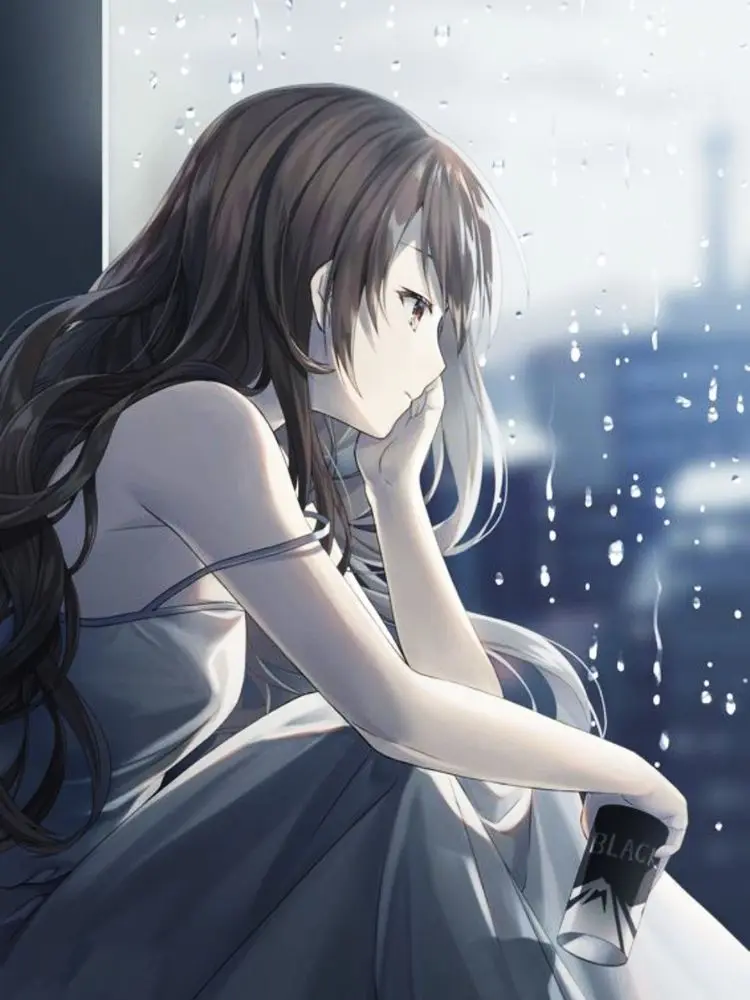 Hình ảnh buồn anime tạo nên không gian tĩnh lặng