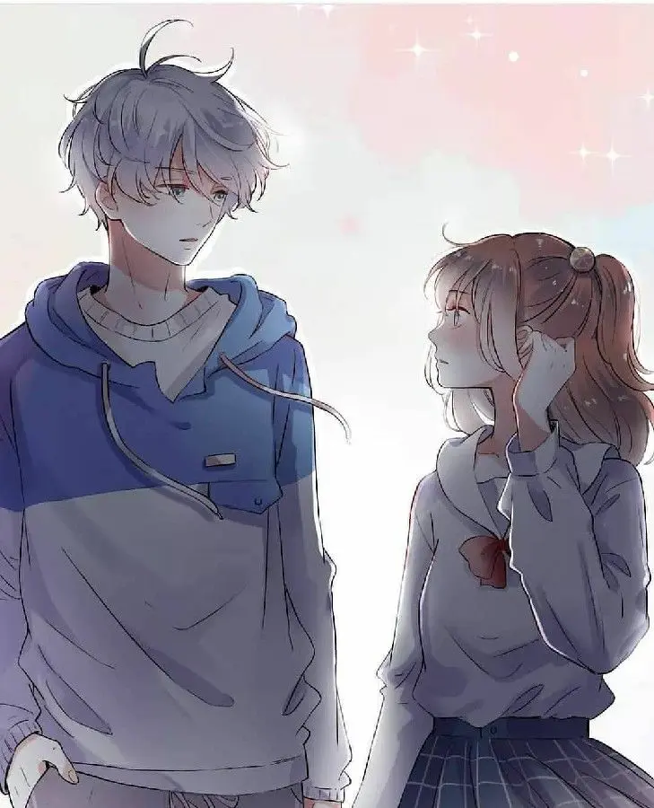 Hình ảnh cặp đôi anime bên nhau trong một chuyến phiêu lưu