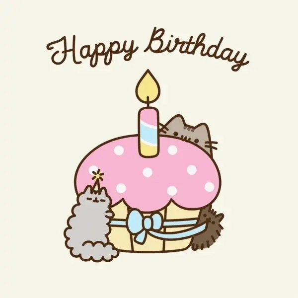 Ảnh chúc mừng sinh nhật cute với bánh kem đáng yêu