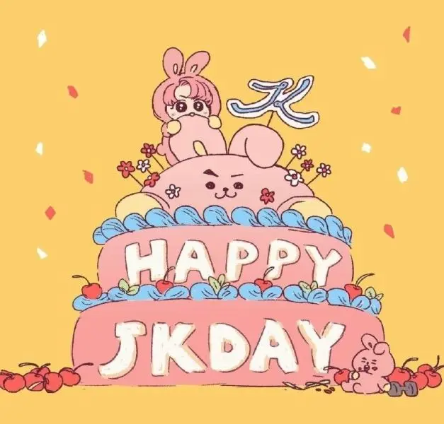 Thiệp sinh nhật cute với sắc màu pastel dịu mắt