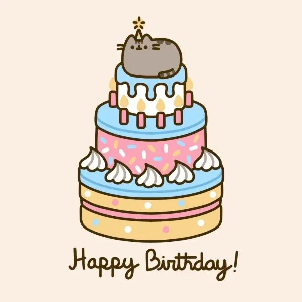 Ảnh chúc mừng sinh nhật cute với bánh kem nhỏ xinh