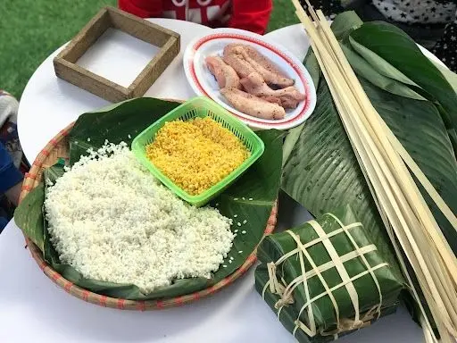 Hình ảnh gói bánh chưng ngày Tết lưu giữ nét truyền thống Hình ảnh gói bánh chưng ngày Tết lưu giữ nét truyền thống
