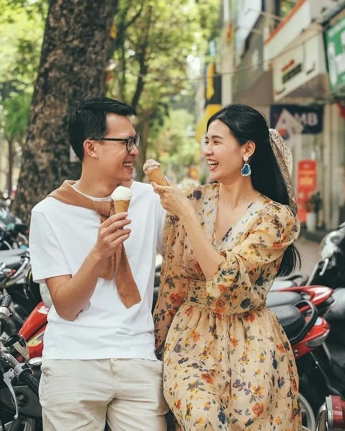 Ảnh ăn kem với sắc màu rực rỡ Ảnh ăn kem với sắc màu rực rỡ