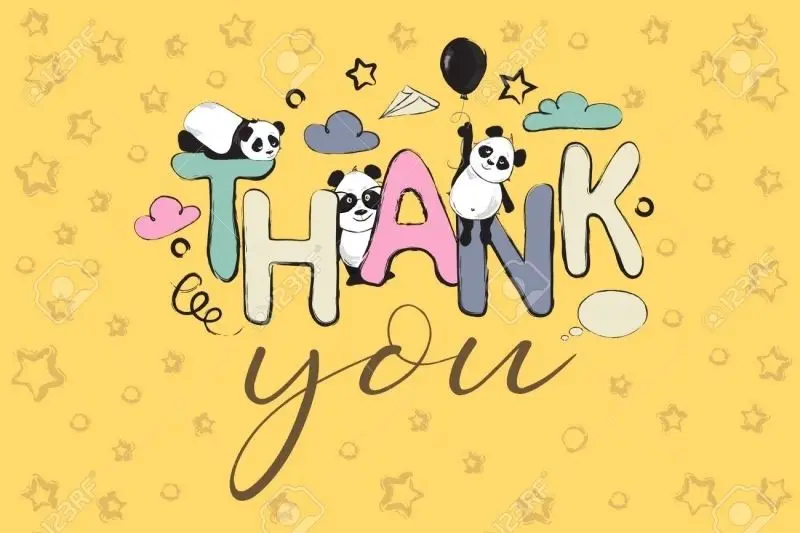 Hình ảnh cảm ơn cute với họa tiết dễ thương Hình ảnh cảm ơn cute với họa tiết dễ thương