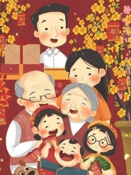 Ảnh gia đình hạnh phúc hoạt hình chibi ngập tràn niềm vui Ảnh gia đình hạnh phúc hoạt hình chibi ngập tràn niềm vui