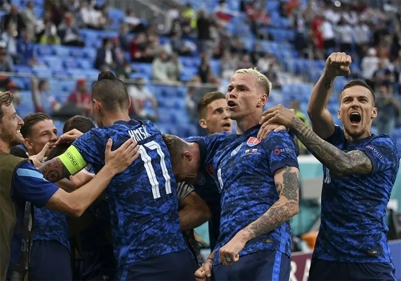 Đội tuyển Slovakia trong buổi tập luyện với đội hình đầy đủ