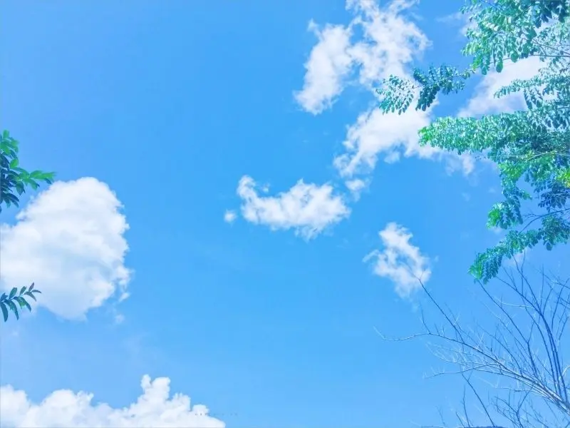 Bầu trời xanh trong với những đám mây trắng bồng bềnh Bầu trời xanh trong với những đám mây trắng bồng bềnh