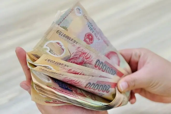 Tờ tiền 200K được chụp gần với chi tiết rõ ràng Tờ tiền 200K được chụp gần với chi tiết rõ ràng