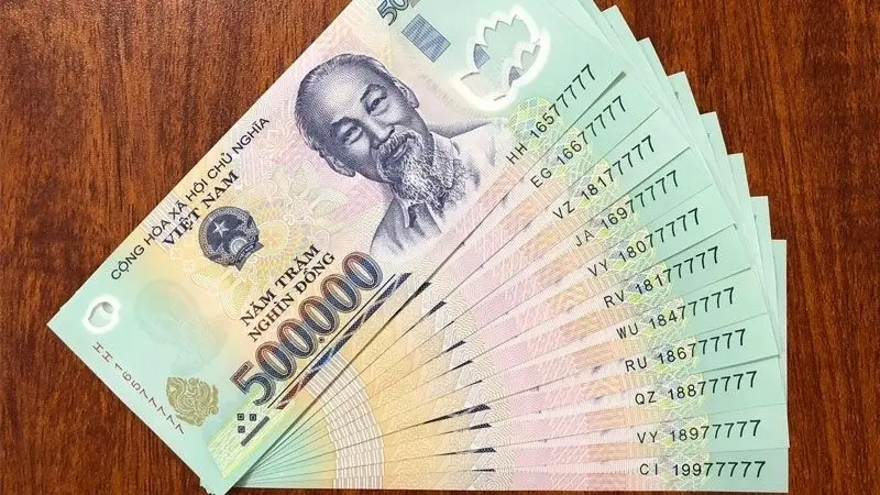 Tờ tiền 500K với góc chụp cận cảnh Tờ tiền 500K với góc chụp cận cảnh