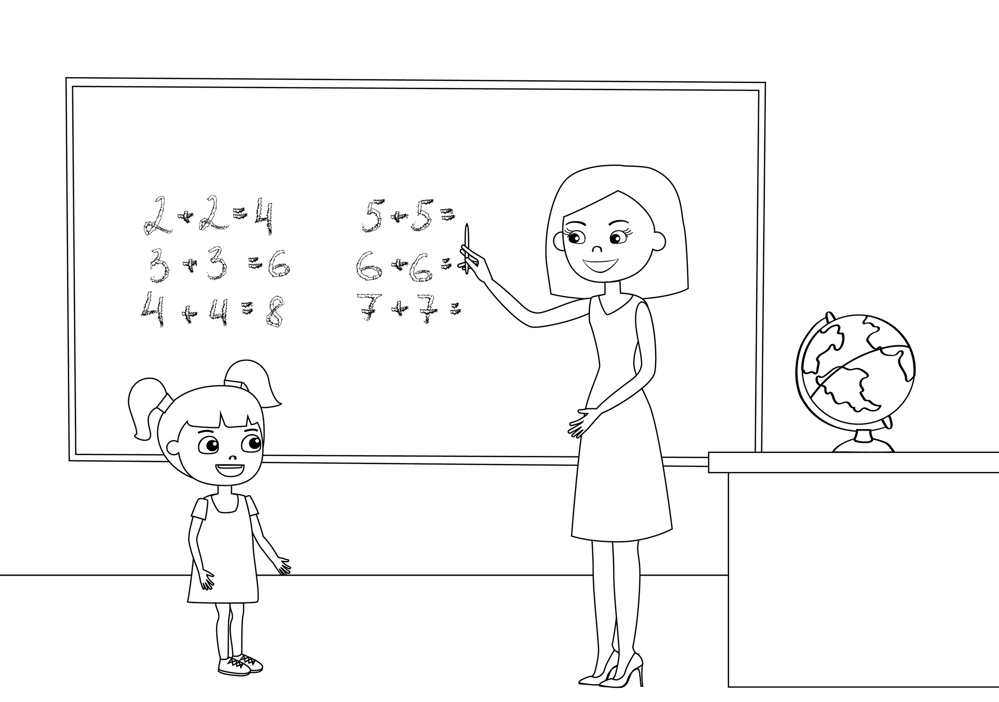 Tranh tô màu cô giáo đẹp mắt, giúp trẻ học cách yêu nghề giáo hơn. Tranh tô màu cô giáo đẹp mắt, giúp trẻ học cách yêu nghề giáo hơn.