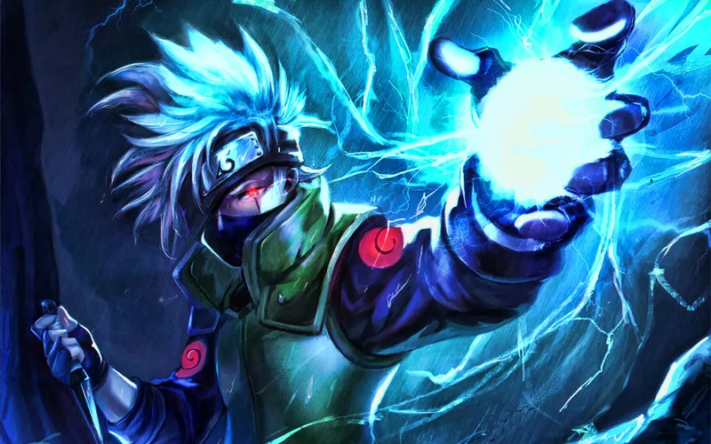 Hình Kakashi Hatake với mặt nạ nổi tiếng và ánh mắt sắc lạnh Hình Kakashi Hatake với mặt nạ nổi tiếng và ánh mắt sắc lạnh