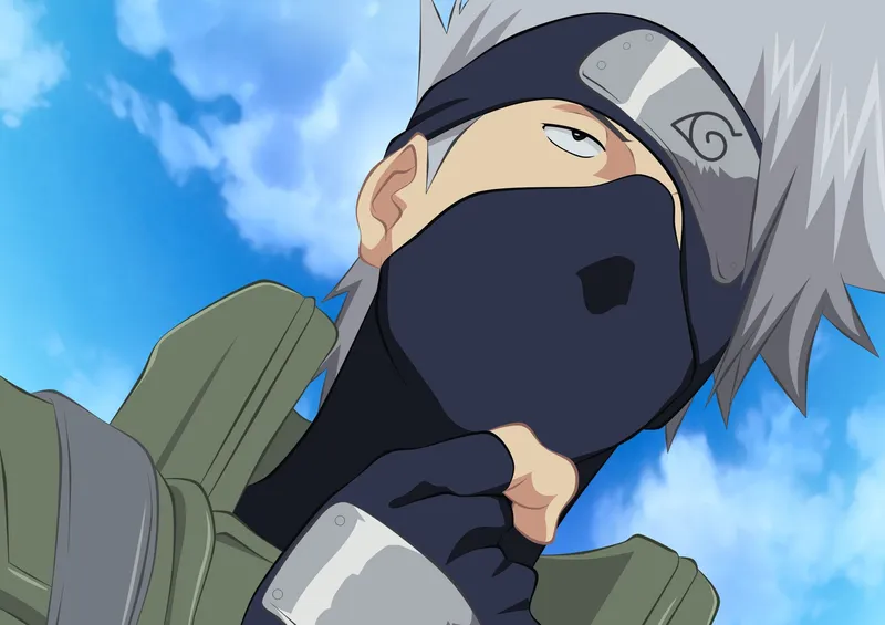 Hình Kakashi Hatake trong trang phục ninja quen thuộc, chuẩn cool ngầu Hình Kakashi Hatake trong trang phục ninja quen thuộc, chuẩn cool ngầu