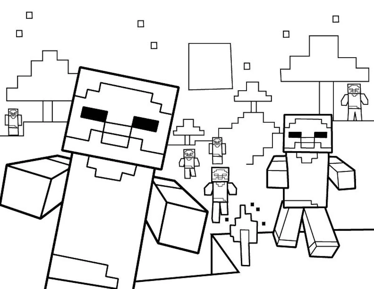 Tranh tô màu Minecraft cực ngầu, giúp trẻ thêm yêu sáng tạo. Tranh tô màu Minecraft cực ngầu, giúp trẻ thêm yêu sáng tạo.