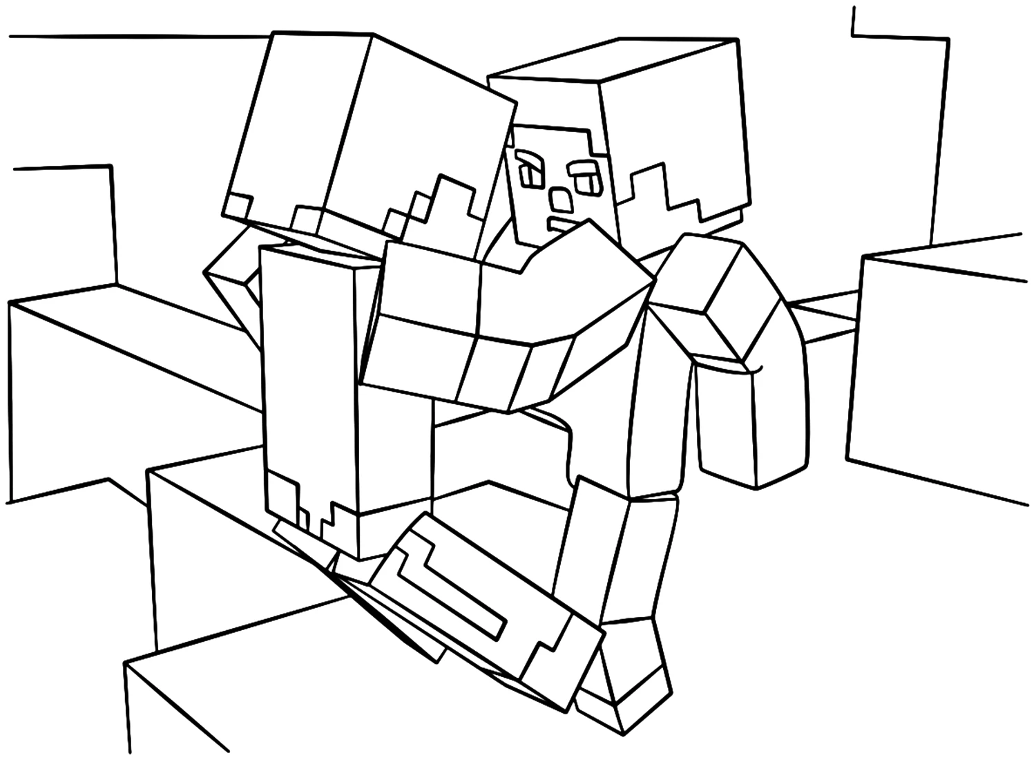 Tranh tô màu Minecraft độc đáo, giúp trẻ thêm yêu thế giới sáng tạo. Tranh tô màu Minecraft độc đáo, giúp trẻ thêm yêu thế giới sáng tạo.