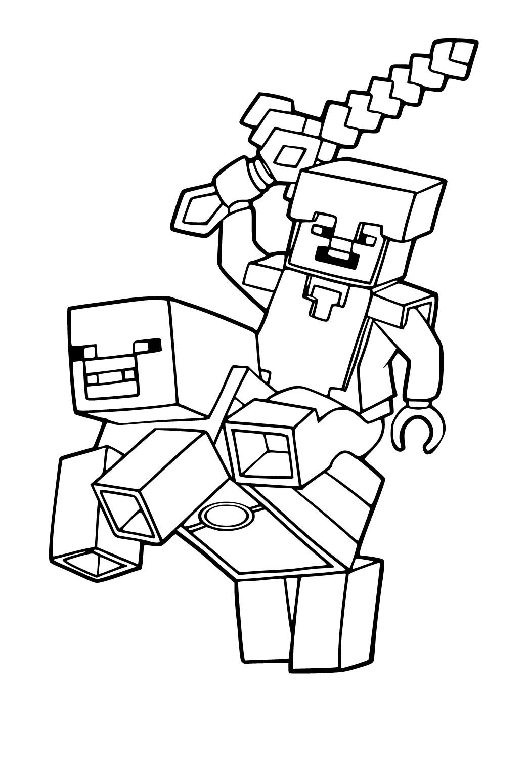 Tranh tô màu Minecraft sống động, giúp bé yêu thêm yêu thích thế giới số. Tranh tô màu Minecraft sống động, giúp bé yêu thêm yêu thích thế giới số.