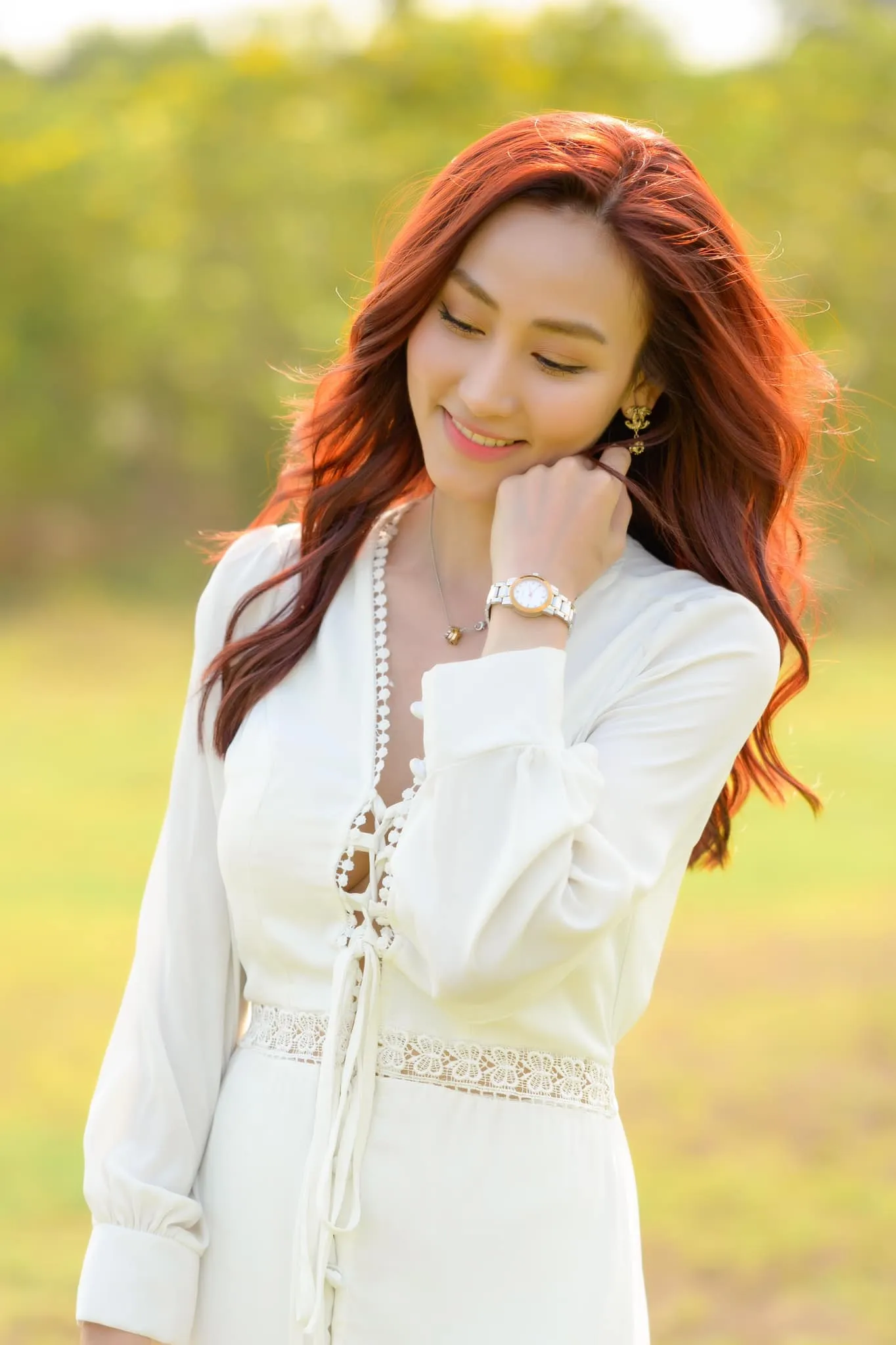 Ngân Khánh nổi bật với thần thái tươi sáng Ngân Khánh nổi bật với thần thái tươi sáng