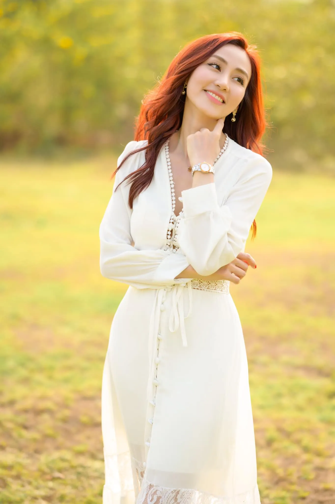 Ngân Khánh toát lên vẻ đẹp nhẹ nhàng Ngân Khánh toát lên vẻ đẹp nhẹ nhàng