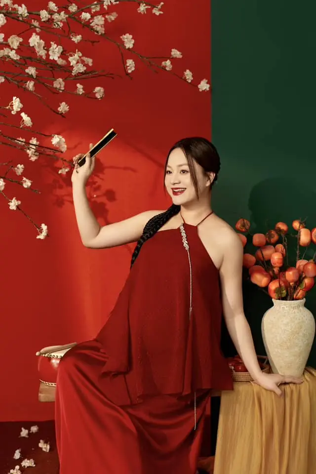 Lan Phương tại buổi hội thảo Lan Phương tại buổi hội thảo