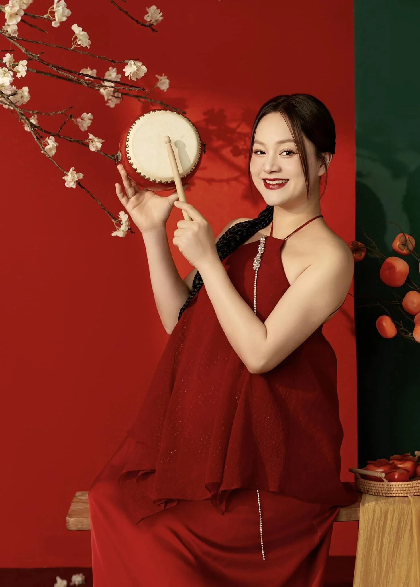 Lan Phương trong một buổi giao lưu Lan Phương trong một buổi giao lưu